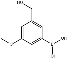 [3-(hydroxymethyl)-5-methoxyphenyl]boronic acid Struktur