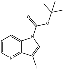 3-Iodo-pyrrolo[3,2-b]pyridine-1-carboxylic acid tert-butyl ester Struktur