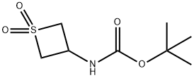 Carbamic acid, N-(1,1-dioxido-3-thietanyl)-, 1,1-dimethylethyl ester Struktur