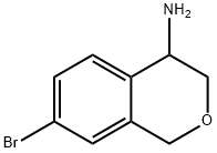 7-BROMO-3,4-DIHYDRO-1H-2-BENZOPYRAN-4-AMINE Struktur