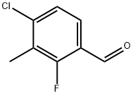 4-Chloro-2-fluoro-3-methylbenzaldehyde Struktur