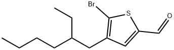 2-Thiophenecarboxaldehyde, 5-bromo-4-(2-ethylhexyl)- Struktur