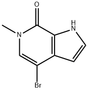 4-bromo-6-methyl-1H-pyrrolo[2,3-c]pyridin-7(6H)-one Struktur