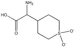 2-Amino-2-(1,1-dioxido-4-tetrahydrothiopyranyl)acetic Acid Struktur