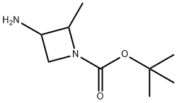 tert-butyl 3-amino-2-methylazetidine-1-carboxylate Struktur