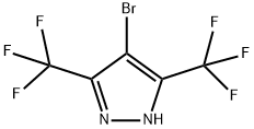 3,5-Bis-trifluoromethyl-4-bromo-1H-pyrazole Struktur