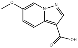 6-Methoxy-pyrazolo[1,5-a]pyridine-3-carboxylic acid Struktur