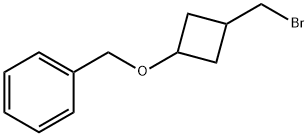 {[3-(bromomethyl)cyclobutoxy]methyl}benzene Struktur