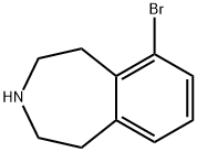 1H-3-Benzazepine, 6-bromo-2,3,4,5-tetrahydro- Struktur