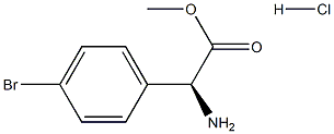 (S)-Methyl 2-amino-2-(4-bromophenyl)acetate HCl Struktur