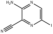 3-Amino-6-iodo-pyrazine-2-carbonitrile Struktur