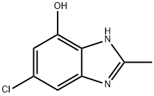 6-chloro-2-methyl-1H-benzo[d]imidazol-4-ol Struktur