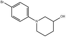 1-(4-bromophenyl)piperidin-3-ol Struktur