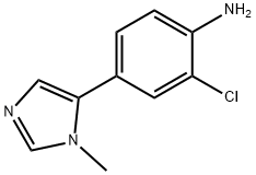 2-chloro-4-(1-methyl-1H-imidazol-5-yl)aniline Struktur