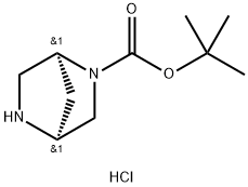 tert-butyl(1S,4S)-2,5-diazabicyclo[2.2.1]heptane-2-carboxylate Struktur