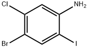 4-Bromo-5-chloro-2-iodo-phenylamine Struktur