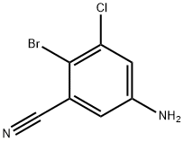 5-amino-2-bromo-3-chlorobenzonitrile Struktur