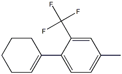 Benzene, 1-(1-cyclohexen-1-yl)-4-methyl-2-(trifluoromethyl)- Struktur