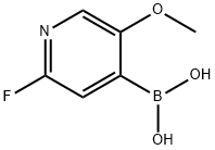 2-Fluoro-5-methoxypyridine-4-boronic acid Struktur