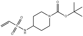 1-Piperidinecarboxylic acid, 4-[(ethenylsulfonyl)amino]-, 1,1-dimethylethyl ester Struktur