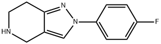 2-(4-Fluoro-phenyl)-4,5,6,7-tetrahydro-2H-pyrazolo[4,3-c]pyridine Struktur