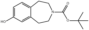 7-hydroxy-4,5-dihydro-1H-benzo[d]azepine-3(2H)-carboxylic acid Struktur