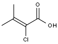 2-chloro-3-methylbut-2-enoic acid Struktur