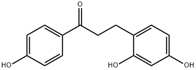 2,4,4'-Trihydroxydihydrochalcone Struktur