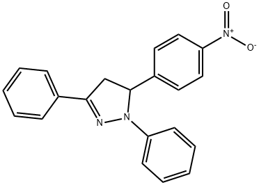 5-(4-NITRO-PHENYL)-1,3-DIPHENYL-4,5-DIHYDRO-1H-PYRAZOLE Struktur