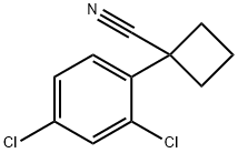 1-(2,4-dichlorophenyl)cyclobutanecarbonitrile Struktur