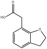 2-(2,3-dihydrobenzofuran-7-yl)acetic acid Struktur