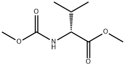 D-Valine, N-(methoxycarbonyl)-, methyl ester Struktur