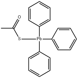 S-TRIPHENYLPLUMBYL THIOACETATE Struktur