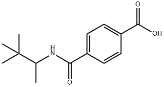 4-(((3,3-dimethylbutan-2-yl)amino)methyl)benzoic acid Struktur