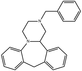 2-benzyl-1,2,3,4,10,14b-hexahydrodibenzo[c,f]pyrazino[1,2-a]azepine Struktur