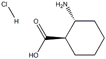 (1R,2R)-2-Aminocyclohexanecarboxylic acid hydrochloride Struktur