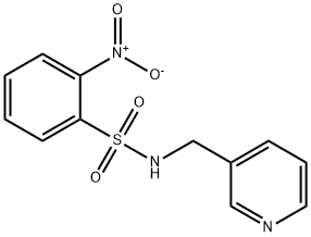 2-nitro-N-(pyridin-3-ylmethyl)benzenesulfonamide Struktur