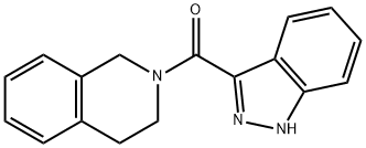 (3,4-dihydro-2(1H)-isoquinolinyl)-1H-indazol-3-ylMethanone Struktur