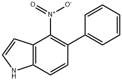 1H-Indole, 4-nitro-5-phenyl- Struktur