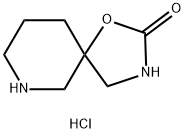 1-Oxa-3,7-diaza-spiro[4.5]decan-2-one hydrochloride Struktur