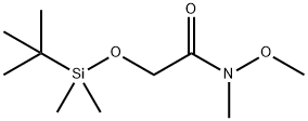 2-(tert-butyldimethylsilyloxy)-N-methoxy-N-methylacetamide Struktur