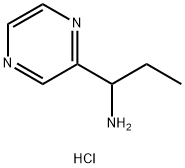 1-(pyrazin-2-yl)propan-1-amine dihydrochloride Struktur