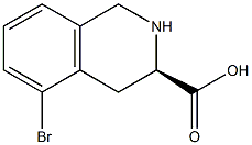 (R)-5-bromo-1,2,3,4-tetrahydroisoquinoline-3-carboxylicacid Struktur