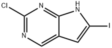 2-chloro-6-iodo-7H-pyrrolo[2,3-d]pyrimidine Struktur