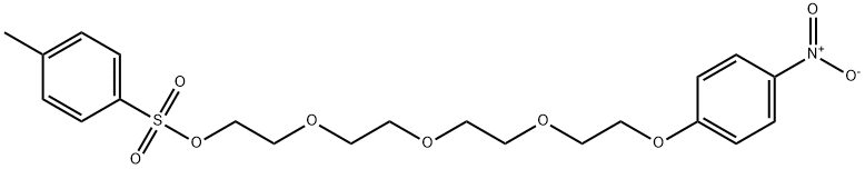 Ethanol,2-[2-[2-[2-(4-nitrophenoxy)ethoxy]ethoxy]ethoxy]-,4-methylbenzenesulfonate (ester) Struktur