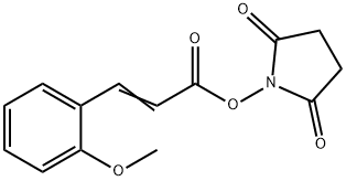 1-{[3-(2-methoxyphenyl)acryloyl]oxy}-2,5-pyrrolidinedione Struktur