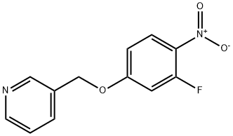 3-((3-Fluoro-4-nitrophenoxy)methyl)pyridine Struktur