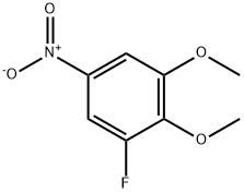 1-fluoro-2,3-dimethoxy-5-nitrobenzene Struktur