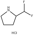 2-(Difluoromethyl)pyrrolidine hydrochloride Struktur