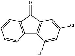 2,4-DICHLORO-9-FLUORENONE Struktur